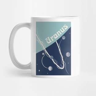 Uranus - Art Nouveau Space Travel Poster Mug